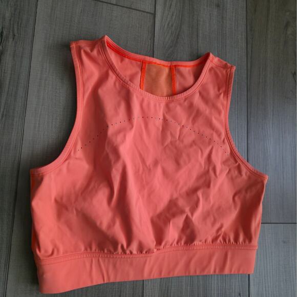 Lululemon Hotty Hot Cropped Tank Highlight Orange Activewear Top Women Sz 6 - Picture 3 of 7